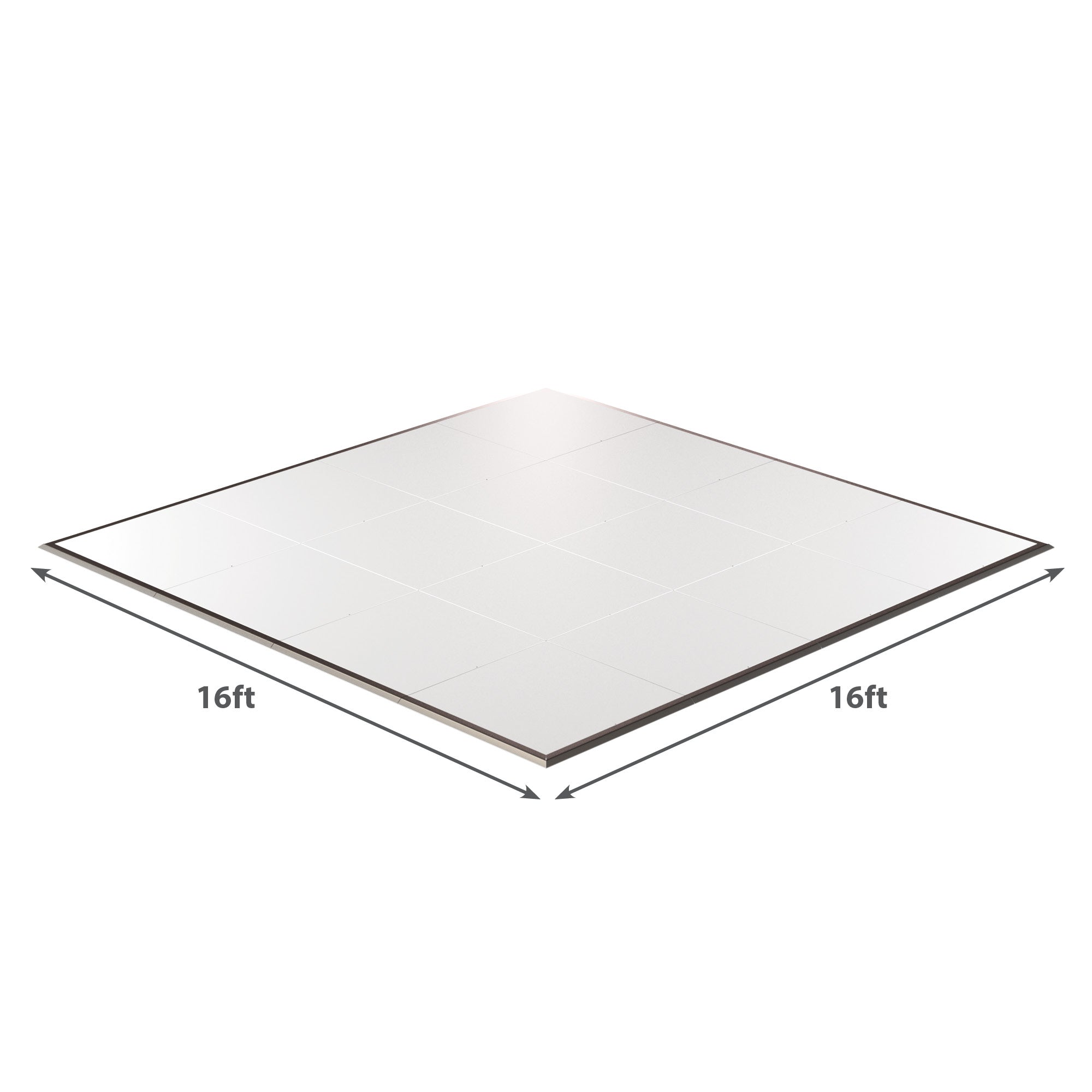 16ft white acoustic ceiling tiles with a sleek design, ideal for sound absorption and aesthetic enhancement.